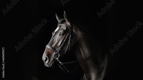 Portrait of a sport dressage horse © Jodie