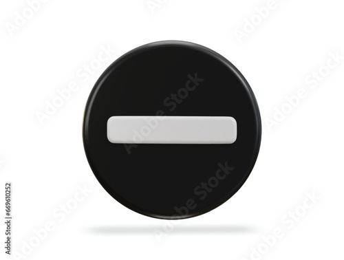 Free Download 3d Minus icon vector illustration - GFXLoad
