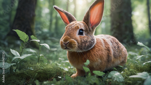 A Bunny in the Forest, Generative AI.