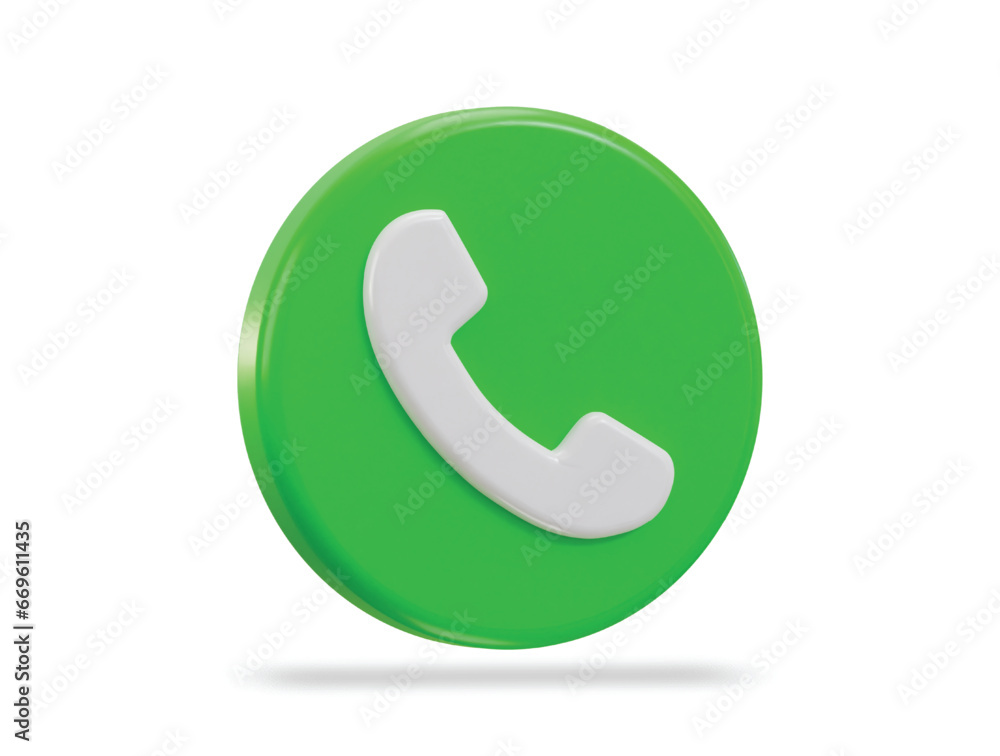 3d telephone icon vector illustration 3d telephone icon vector illustration