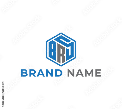 BRS logo design vector photo