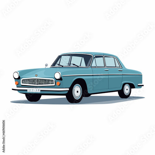 Sedan car in cartoon, doodle style. 2d vector illustration in logo, icon style. AI Generative © Alexey