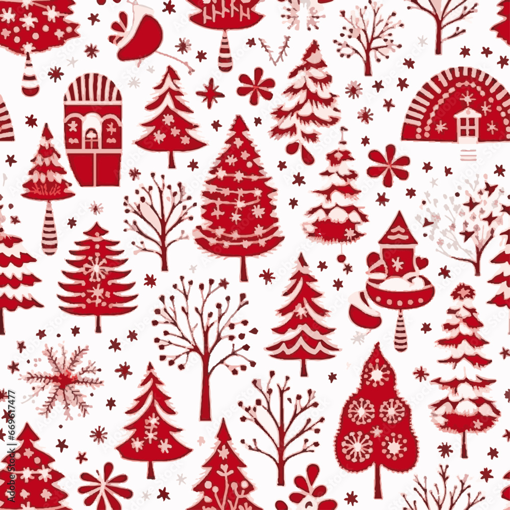 christmas pattern with christmas trees christmas pattern with christmas trees