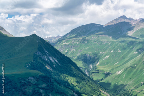 Caucasus Mountains in Kazbegi, Georgia