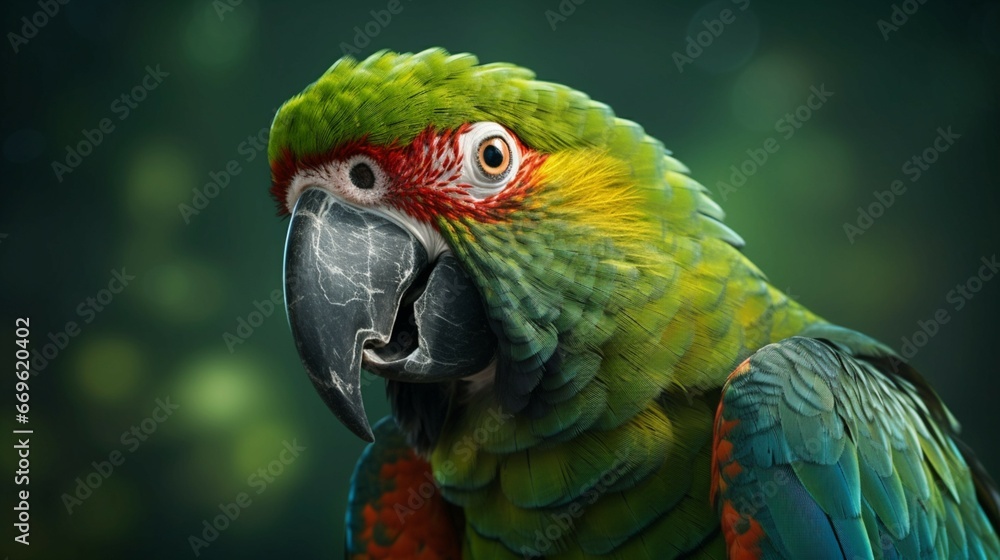 beautiful parrot UHD 8k generative ai