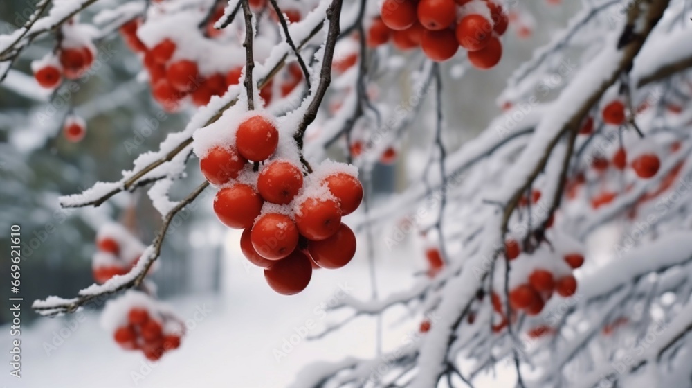 christmas and new year holidays concept Red balls generative ai christmas and new year holidays concept Red balls generative ai