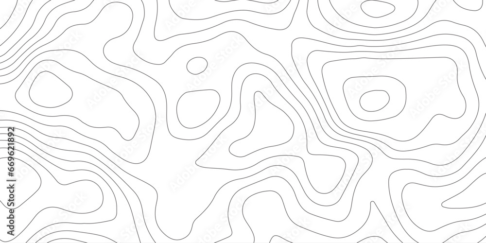 Seamless pattern with lines Topographic map .  Contour maps. Modern design with white background wavy pattern design. Background for desktop, topology, digital art .