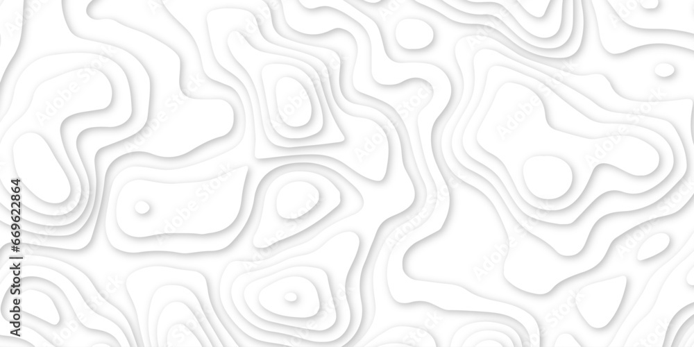 Abstract wavy line 3d paper cut white background. abstract white background with smooth wavy layers. silver grid map line topography mount map contour background design . Abstract wavy line 3d paper cut white background. abstract white background with smooth wavy layers. silver grid map line topography mount map contour background design .