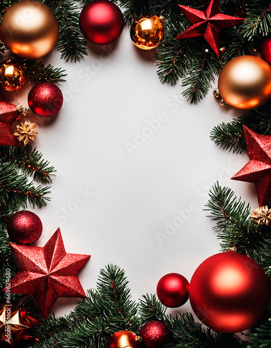 Christmas frame mockup background with copy space