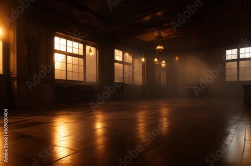 Interior of empty room background. AI Generated