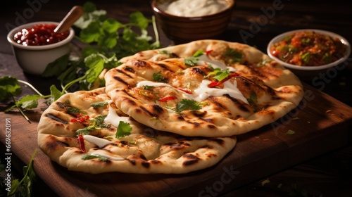 Indian Traditional Cuisine Naan Bread