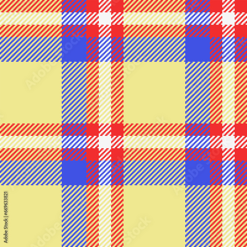 Background vector texture of seamless pattern check with a tartan textile plaid fabric.