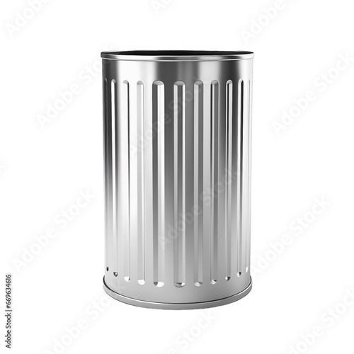 Trash can isolated on transparent, AI Generated