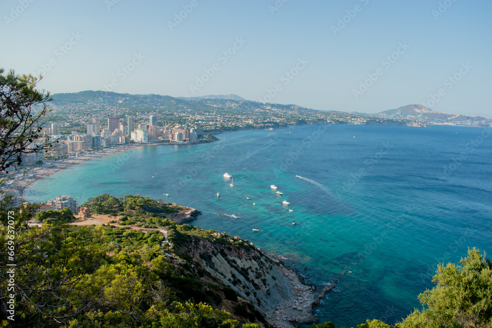 Views from the Penon de Ifach (Calpe, Spain).