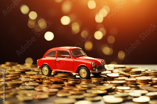 car and coins