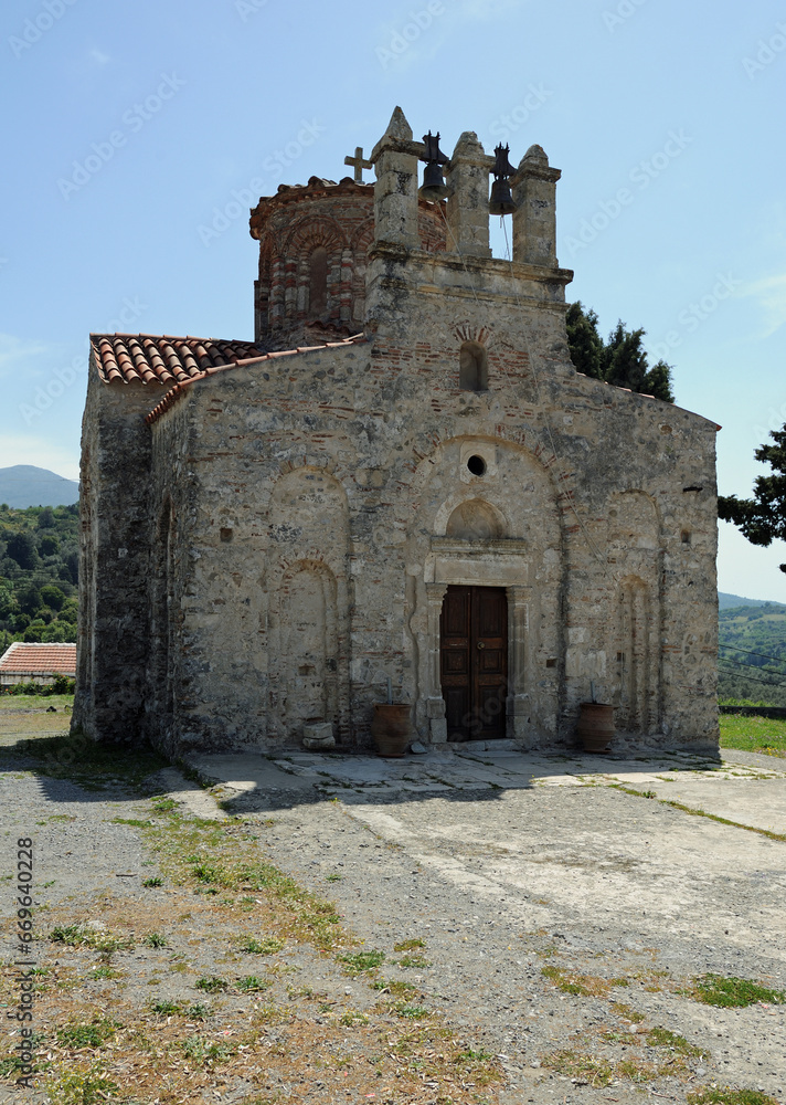 L'église Notre-Dame à Lampini près de Spili en Crète