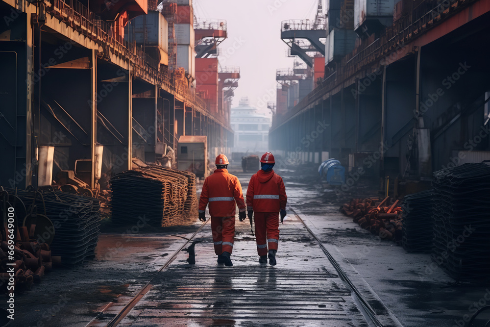 Fototapeta premium workers at work