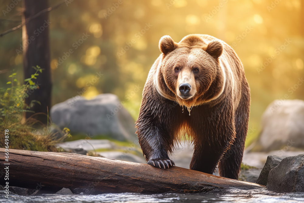Obraz premium brown bear cub