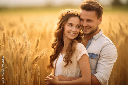 couple in the field