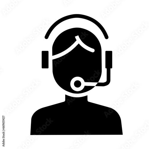 customer service - vector icon