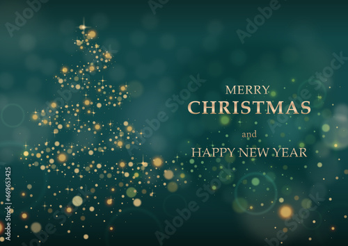 冬の背景メッセージ入りベクター素材