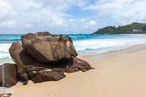 Anse Intendance Beach. Summer landscape, Mahe island, Seychelles