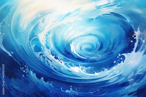 Sapphire Sea Swirls.
