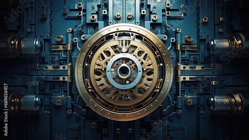 A lock with algorithmic gears inside, illustrating the mechanisms that transform data into unreadable code