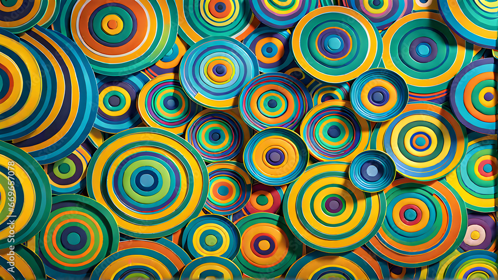 colorful round abstract 
