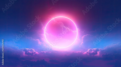 Serene Night Sky Clear Celestial Horizon with Bright Stars, Galaxy, and Peaceful Landscape