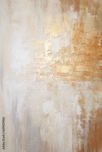 Abstract Elegance: A Beige Textured Painting with Graceful Gold Brushstrokes - An Artistic Masterpiece Blending Creative Brushwork and Visual Expression.   © Mr. Bolota