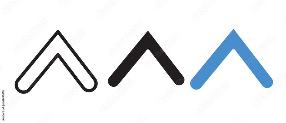 Single chevron arrow icon vector illustration Single chevron arrow icon vector illustration