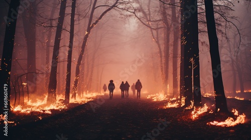 A forest on fire © FantasyDreamArt