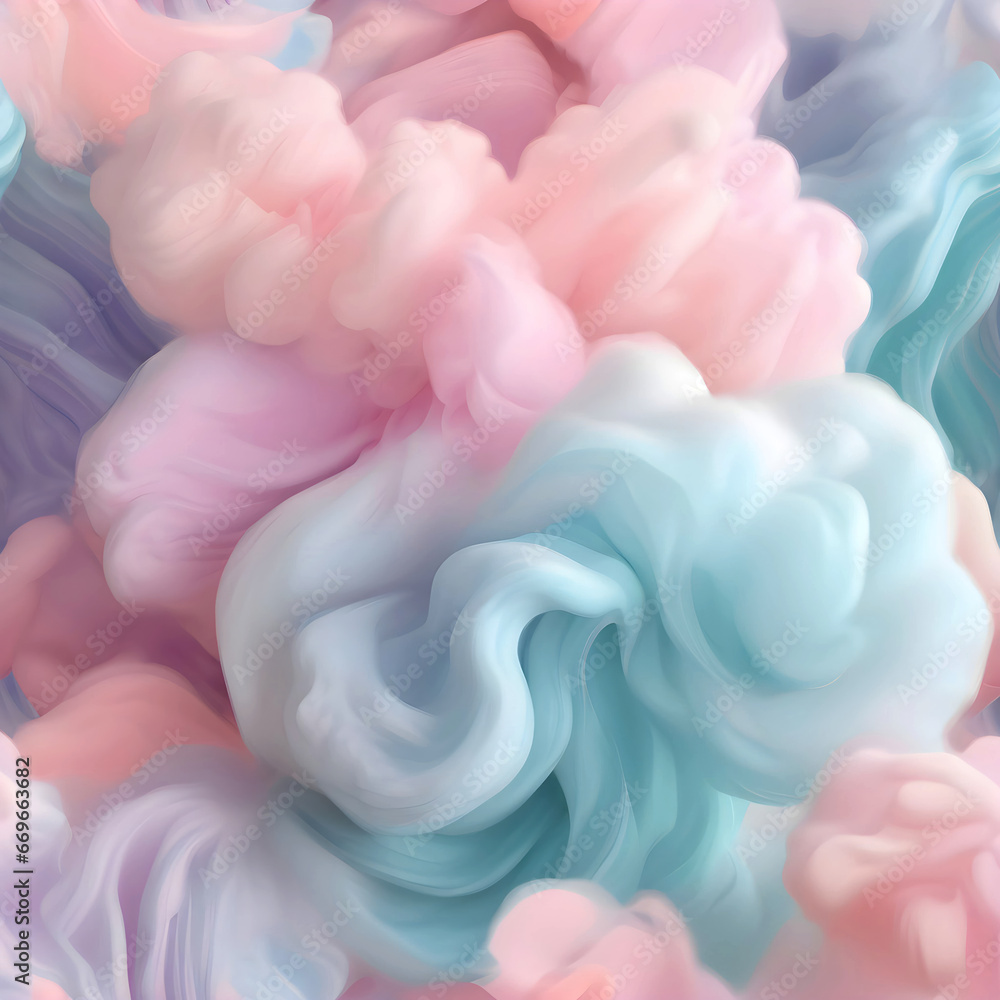 Fototapeta premium Pastel cotton candy abstract background