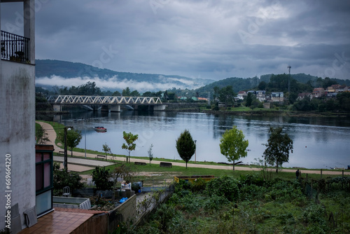 A view of the Verdugo rivers in Pontevedra, Spain.