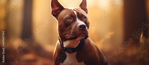 Summer picture of a pit bull © AkuAku