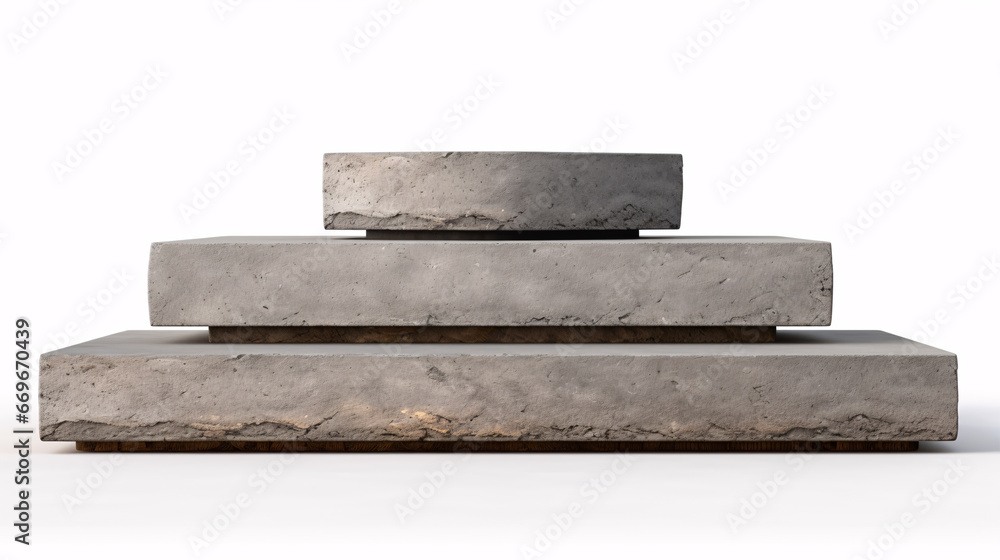 Decorative concrete daises isolated on a pale ground. Decorative concrete daises isolated on a pale ground.