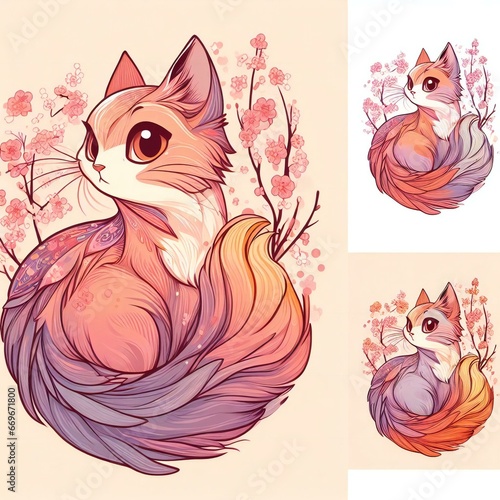 Generative AI Cat Sticker