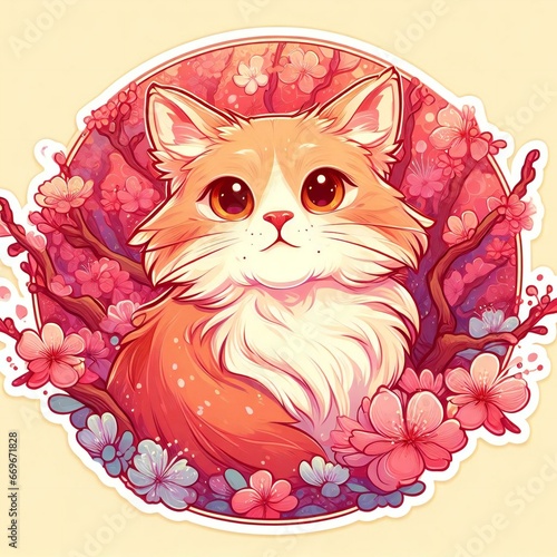 Generative AI Cat Sticker