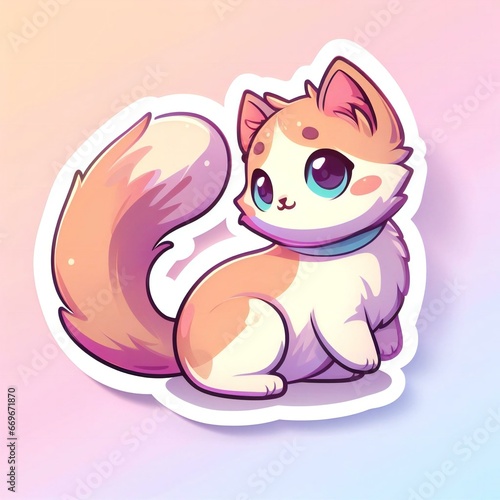 Generative AI Cat Sticker