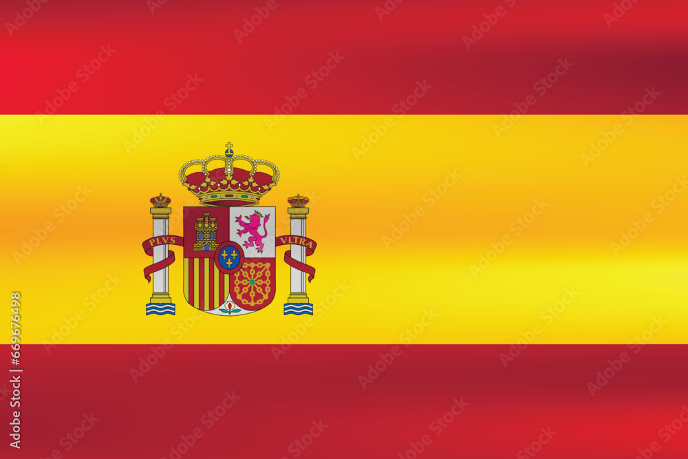 Flag of Spain. National symbol in official colors. Template icon. Abstract vector background Flag of Spain. National symbol in official colors. Template icon. Abstract vector background