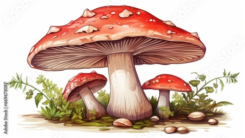 Illustration of a mushroom photo