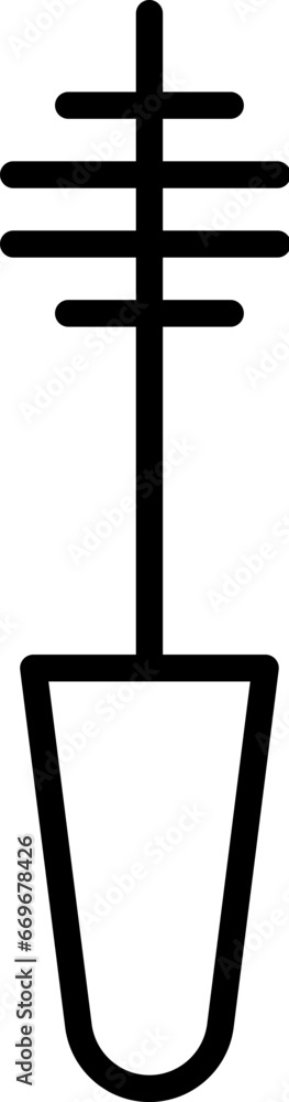 Makeup brush Vector Sign for Shops and Stores. Suitable for books, stores, shops. Editable stroke in minimalistic outline style. Symbol for design Makeup brush Vector Sign for Shops and Stores. Suitable for books, stores, shops. Editable stroke in minimalistic outline style. Symbol for design