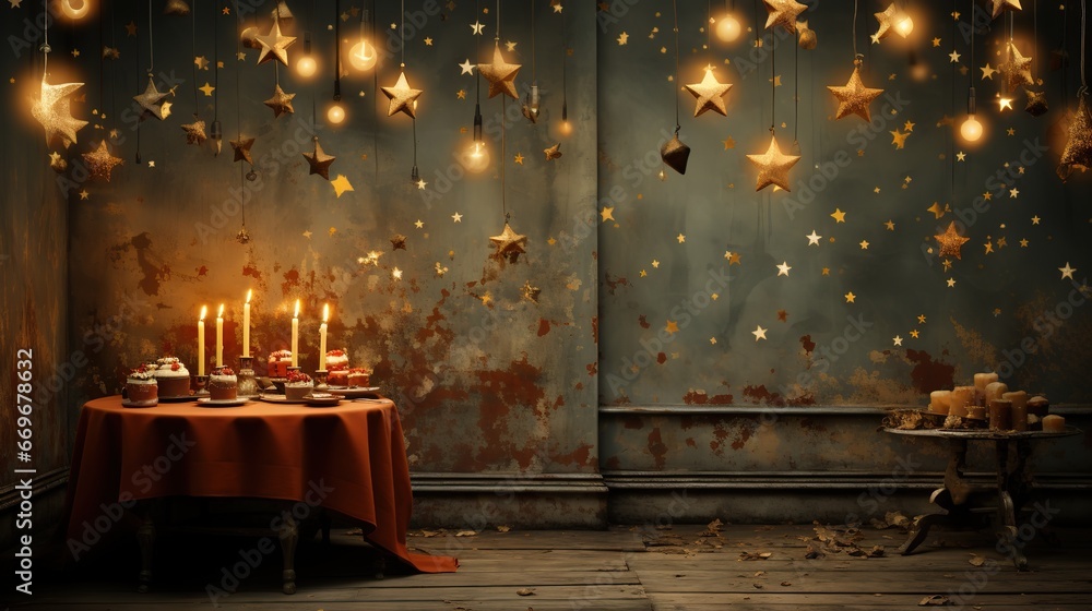 Happy Birthday Wallpaper with Blank Space Stock Illustration | Adobe Stock