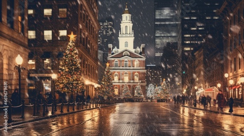 Boston: Old State House Decked Out for the Holidays