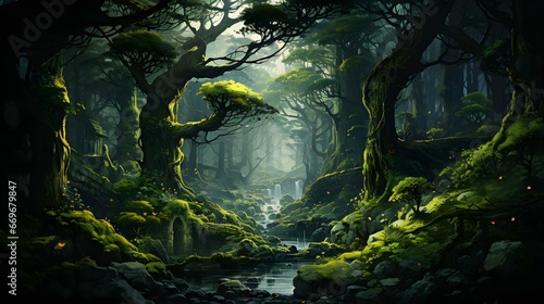Floresta mágica photo