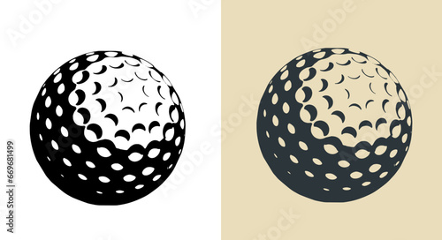 Golf ball illustrations © blacklight_trace