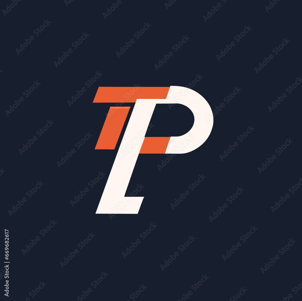 Fototapeta premium letter p logo