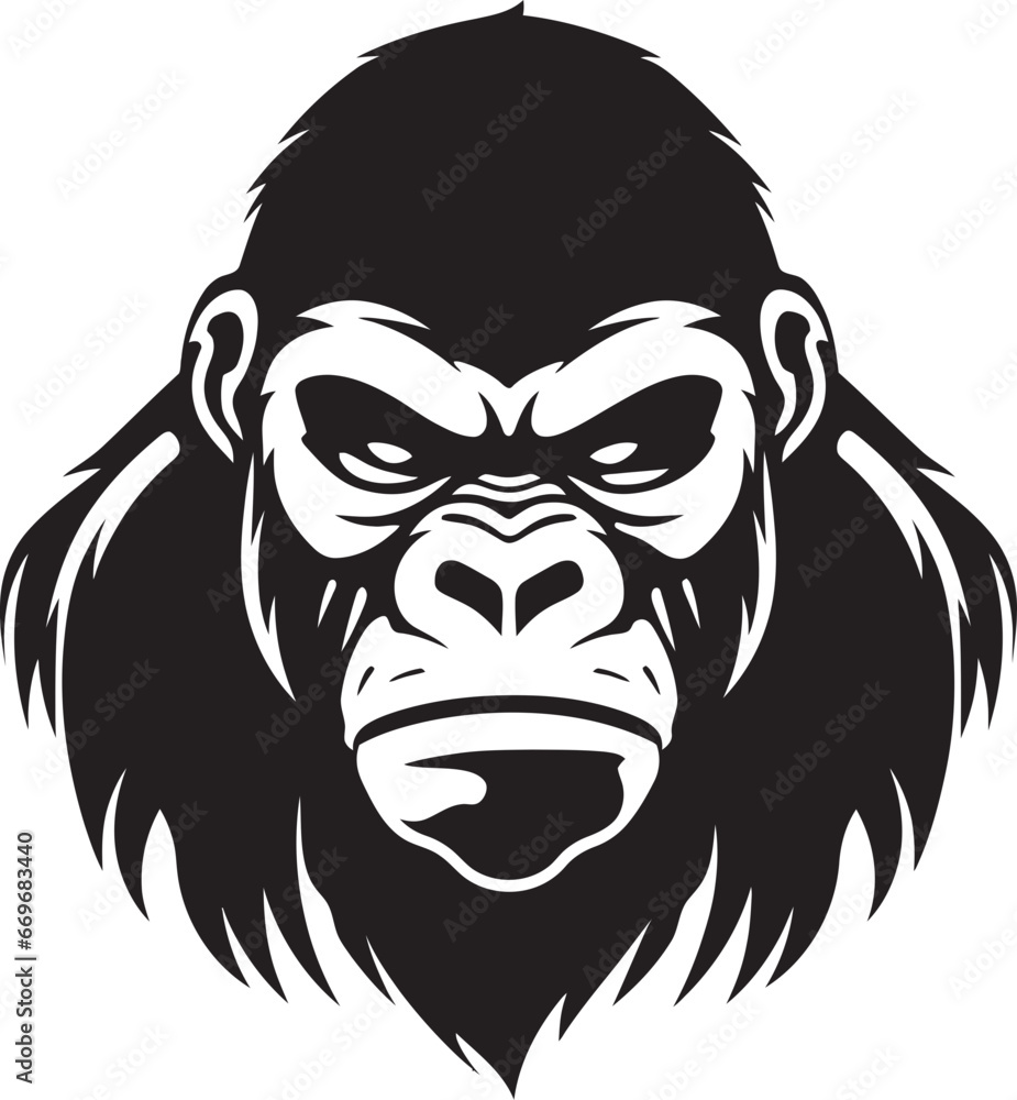 Gorilla Vector Wallpaper Nature on Your Desktop Ape Expressions Gorilla Vector Faces