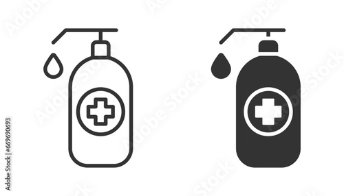 Hand sanitizer icon. Vector illustration
